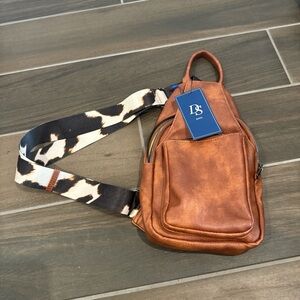 New DS Brownleather crossbody bag in Cognac #leatherbag